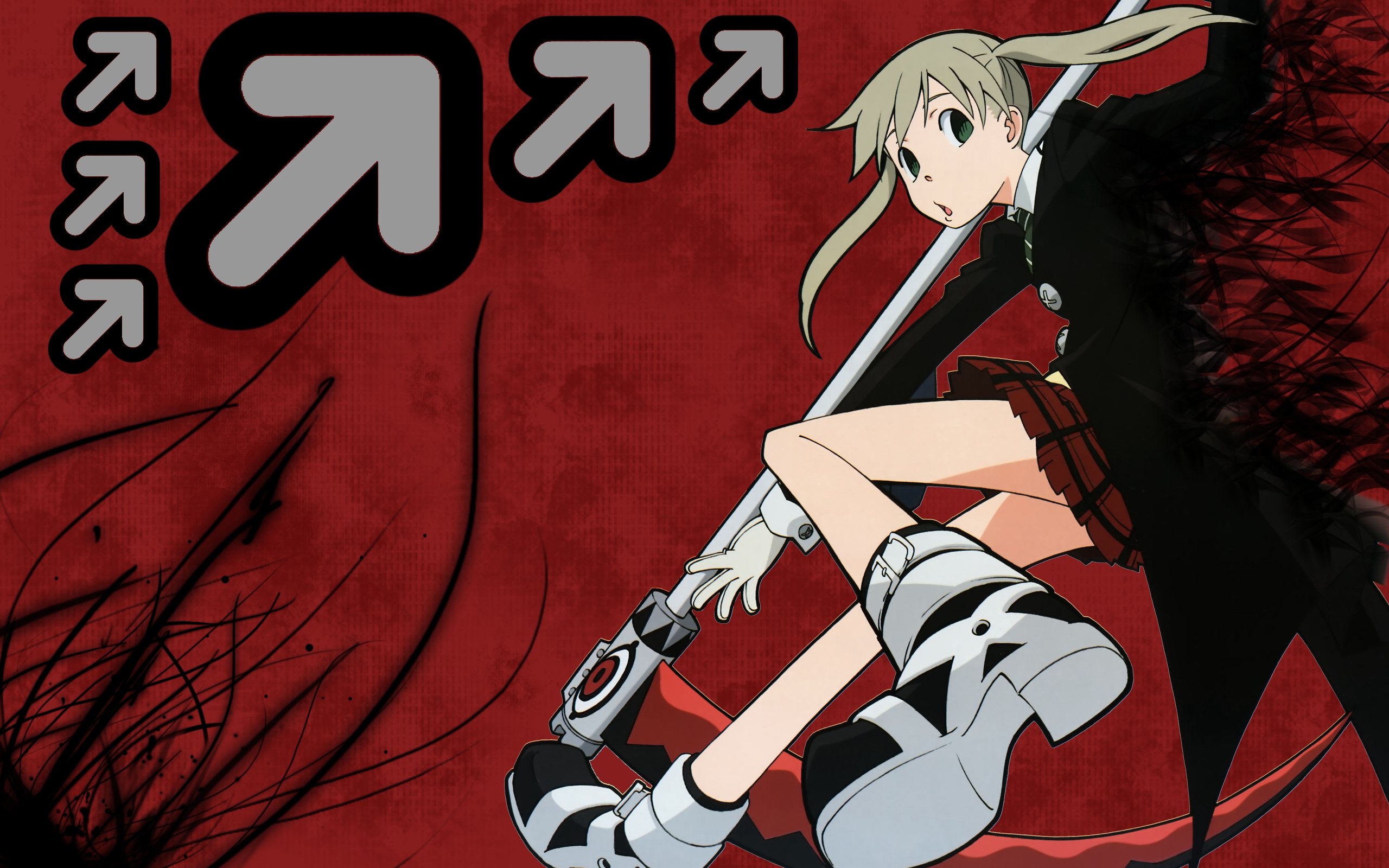 Fonds d'cran Manga Soul Eater Maka au combat