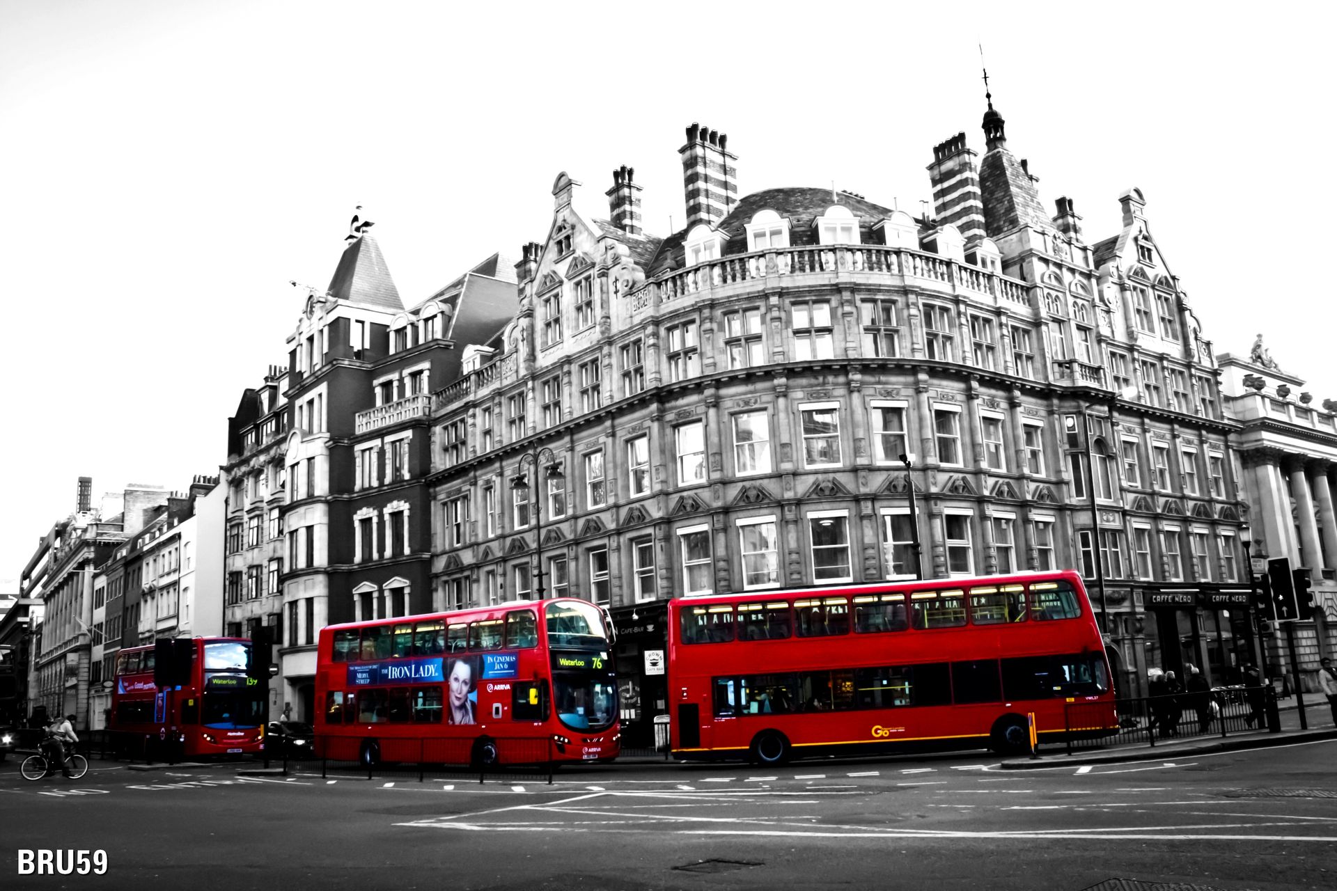 Fonds d'cran Voyages : Europe Grande-Bretagne Londres et son trio de bus rouge