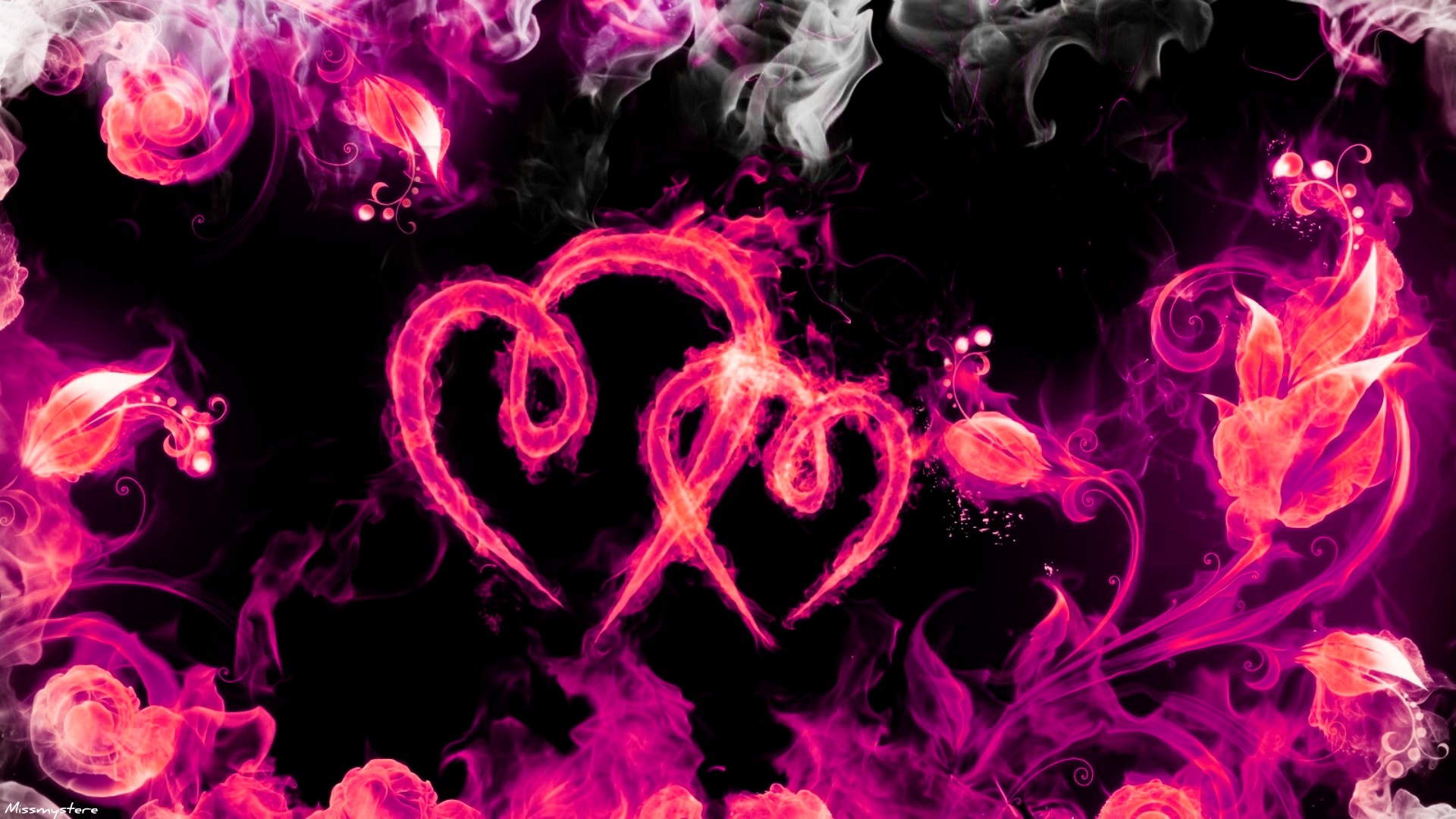 Wallpapers Digital Art Love - Friendship Fire Love