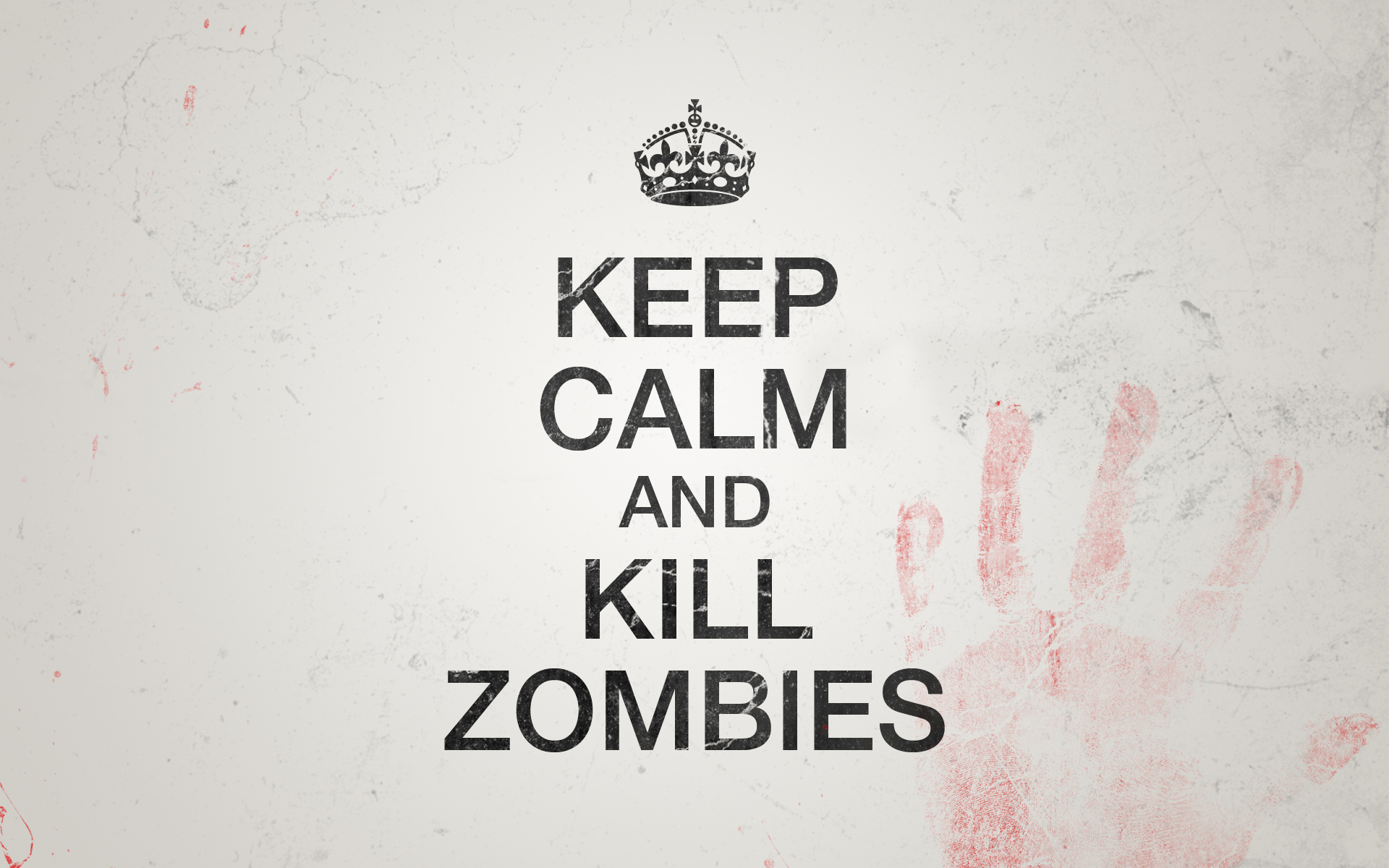 Fonds d'cran Fantasy et Science Fiction Zombies et Momies keep calm and kill zombies