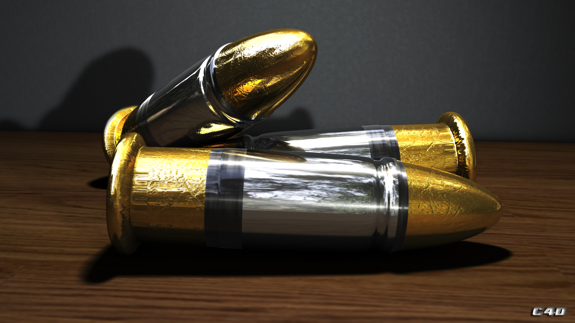 Wallpapers Digital Art 3D - Cinema 4D Bullets