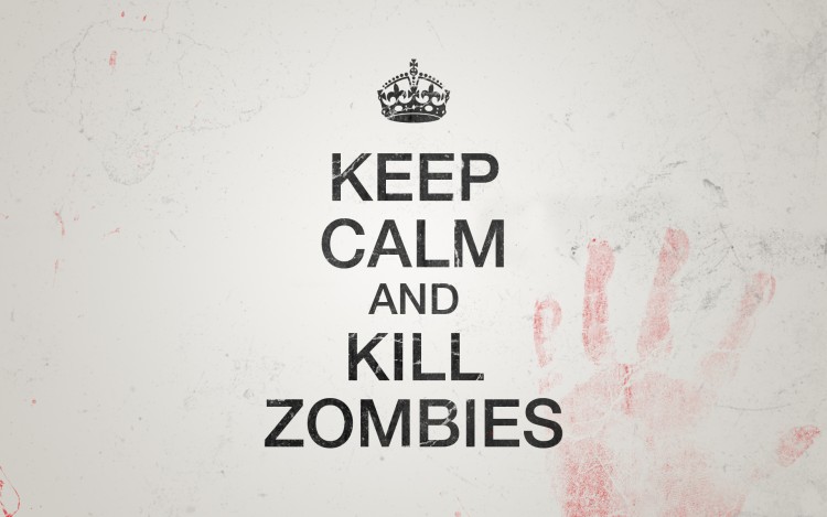 Fonds d'cran Fantasy et Science Fiction Zombies et Momies keep calm and kill zombies