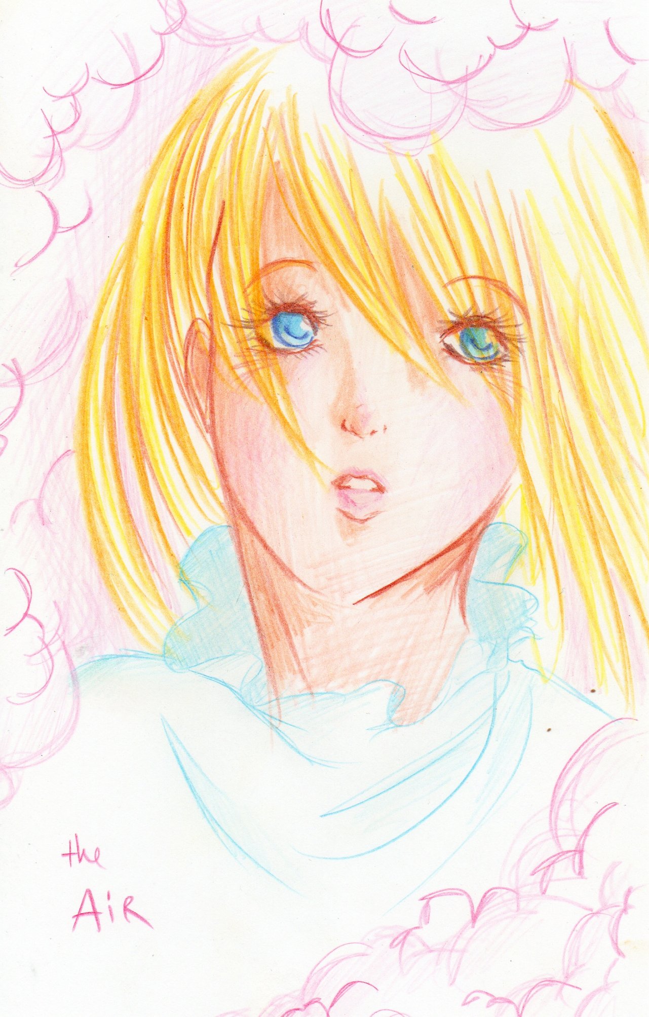 Fonds d'cran Art - Crayon Manga - The Air Lovely Sakura