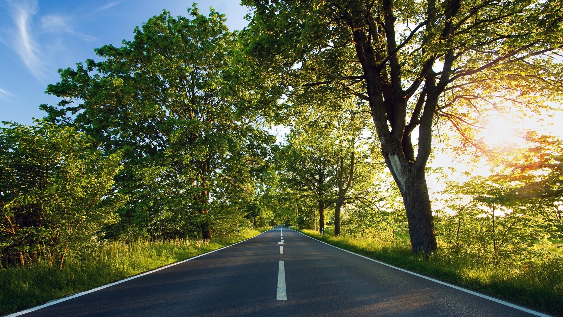 Wallpapers Constructions and architecture Roads - Motorways HDR Road 1080p