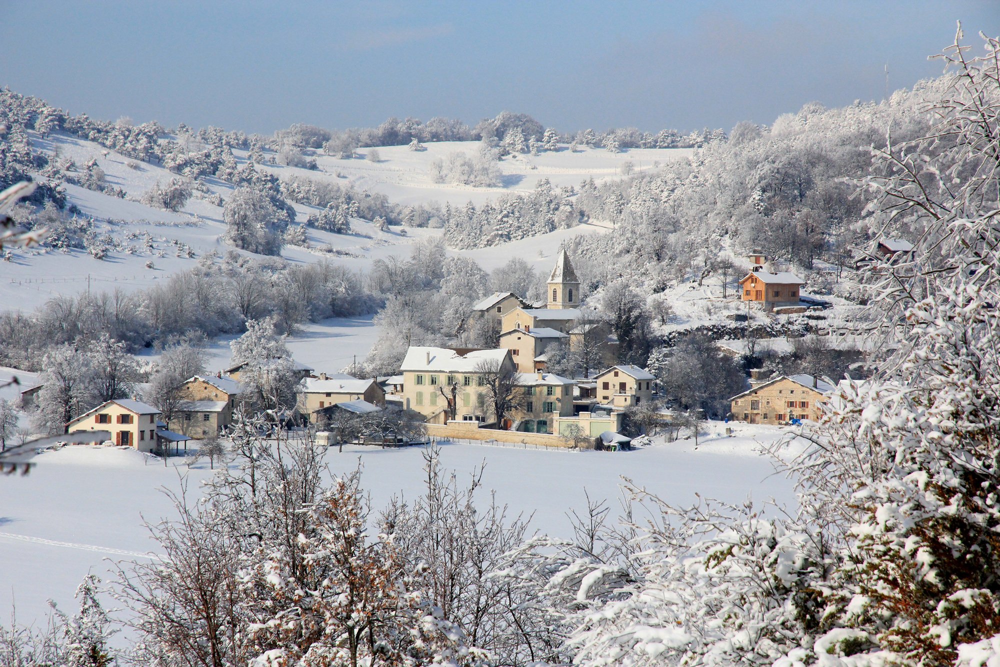 Fonds d'cran Nature Saisons - Hiver Village Presles (38)