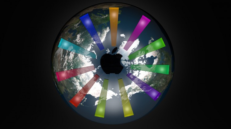 Fonds d'cran Art - Numrique 3D - Blender Apple & Terre 3D