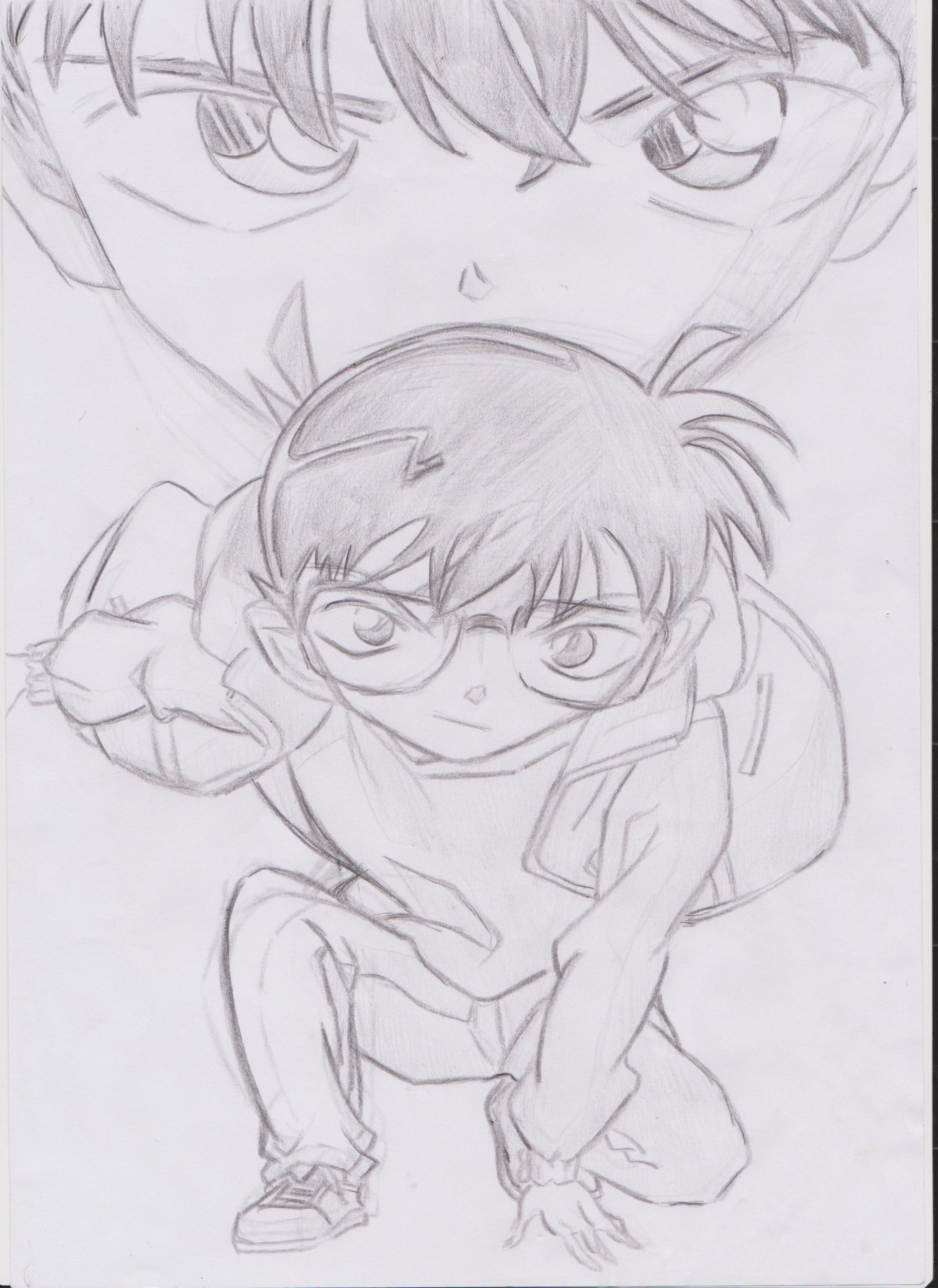 Fonds d'cran Art - Crayon Manga - Detective Conan Conan = Shinichi Kudo ^^