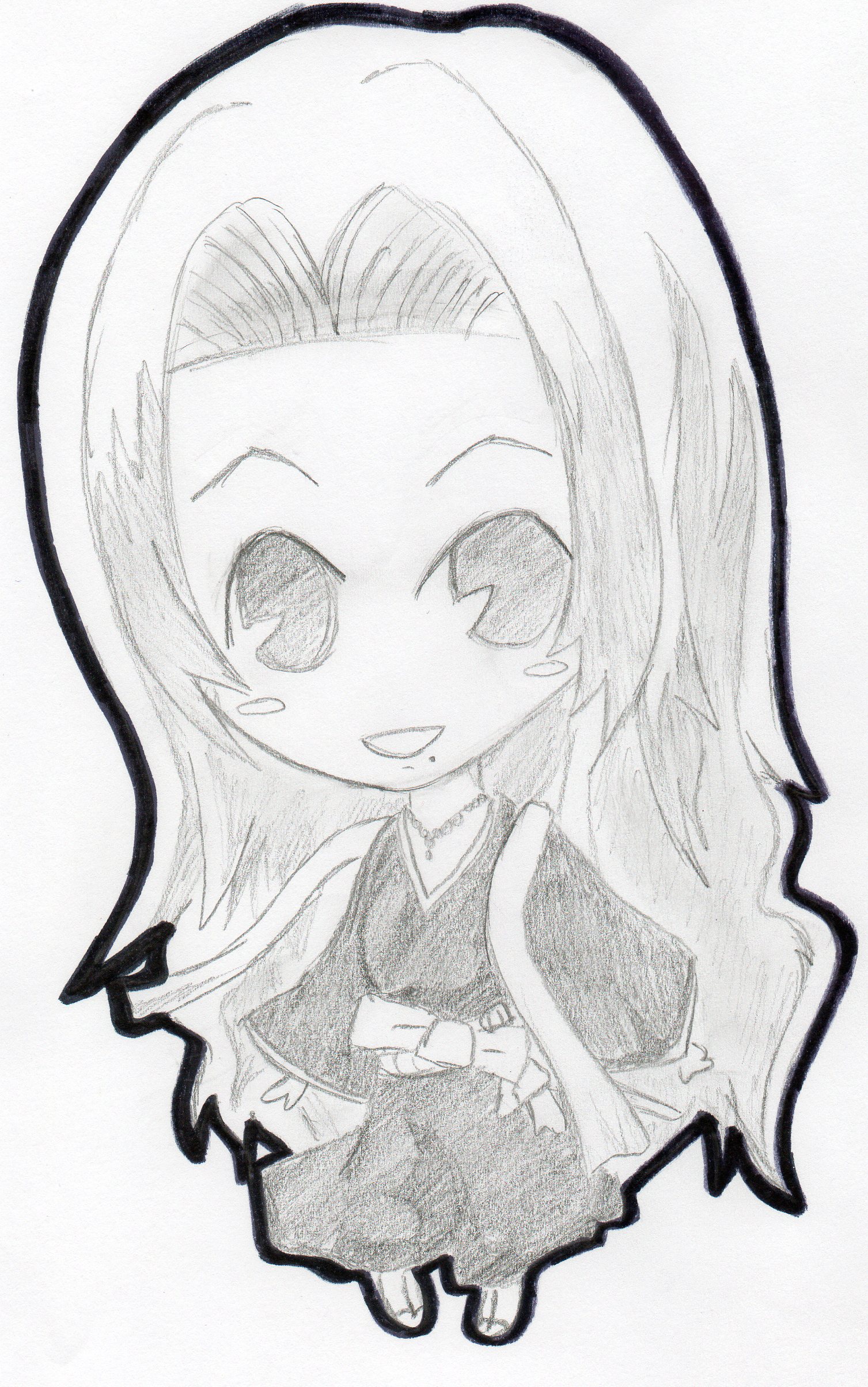 Fonds d'cran Art - Crayon Manga - Bleach rengiku chibi