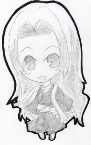 Wallpapers Art - Pencil Manga - Bleach rengiku chibi