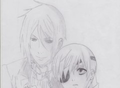 Wallpapers Art - Pencil ciel & sbastian 2