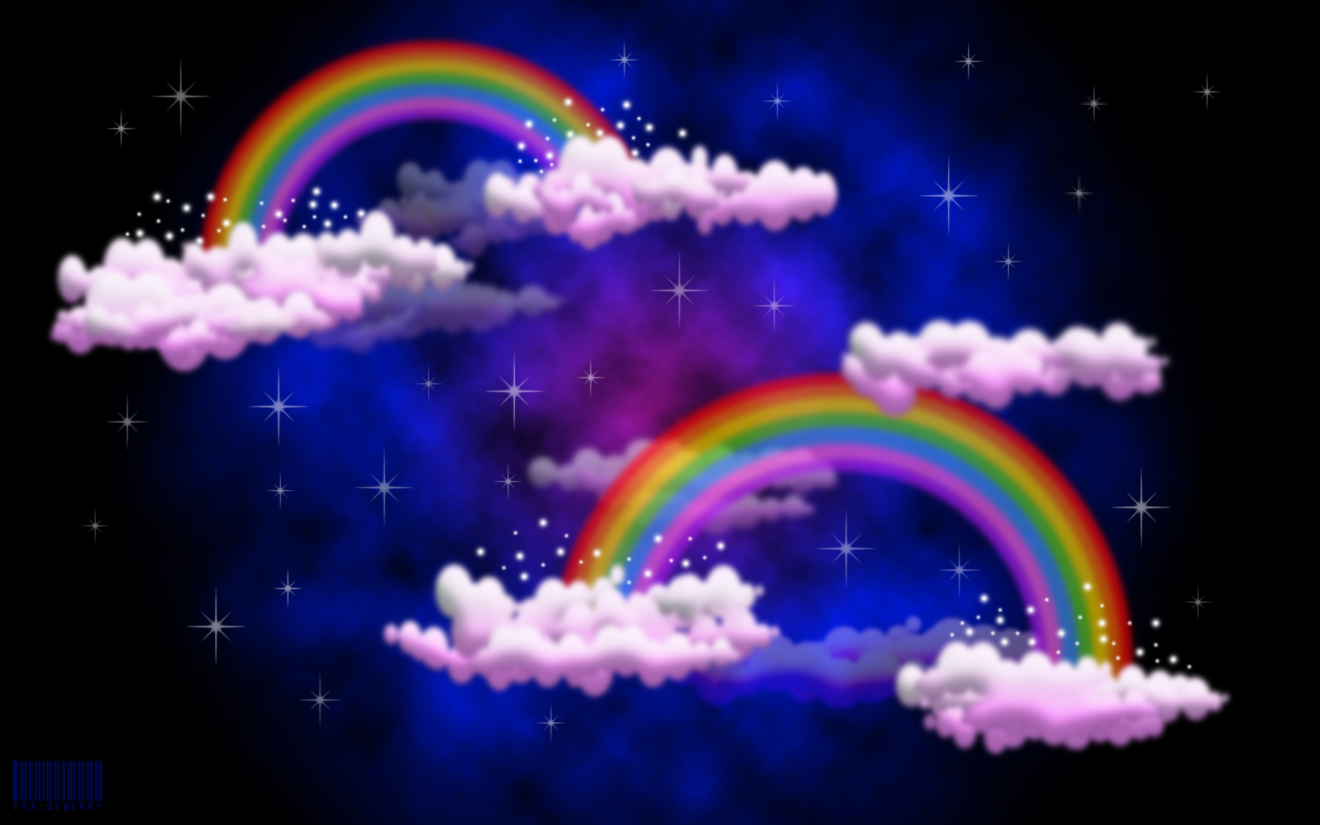 Wallpapers Digital Art Space - Universe Rainbow in the space