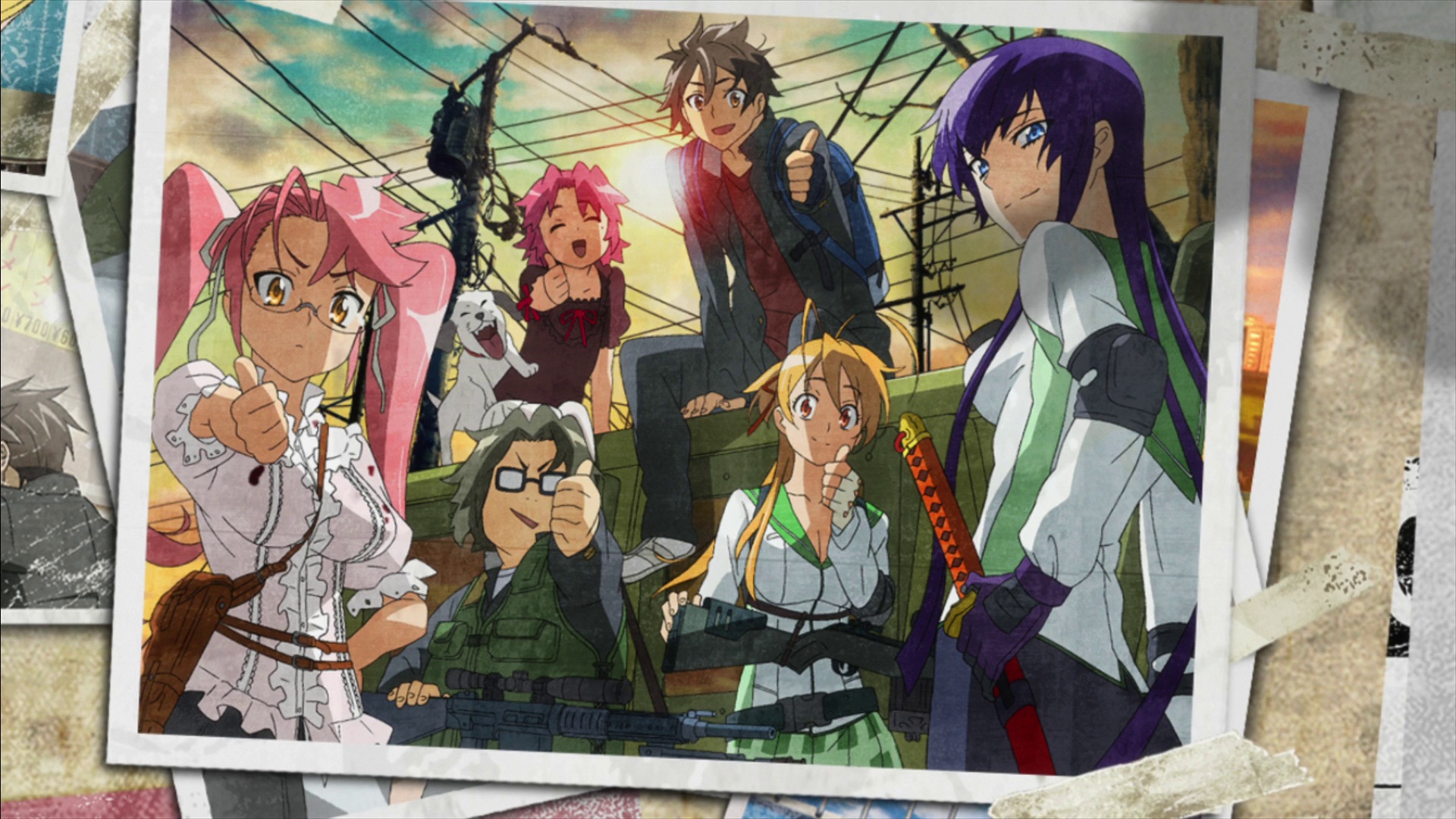 Fonds d'cran Manga High School of the dead highschool of the dead