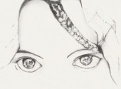  Art - Pencil Regard de femme Touareg.