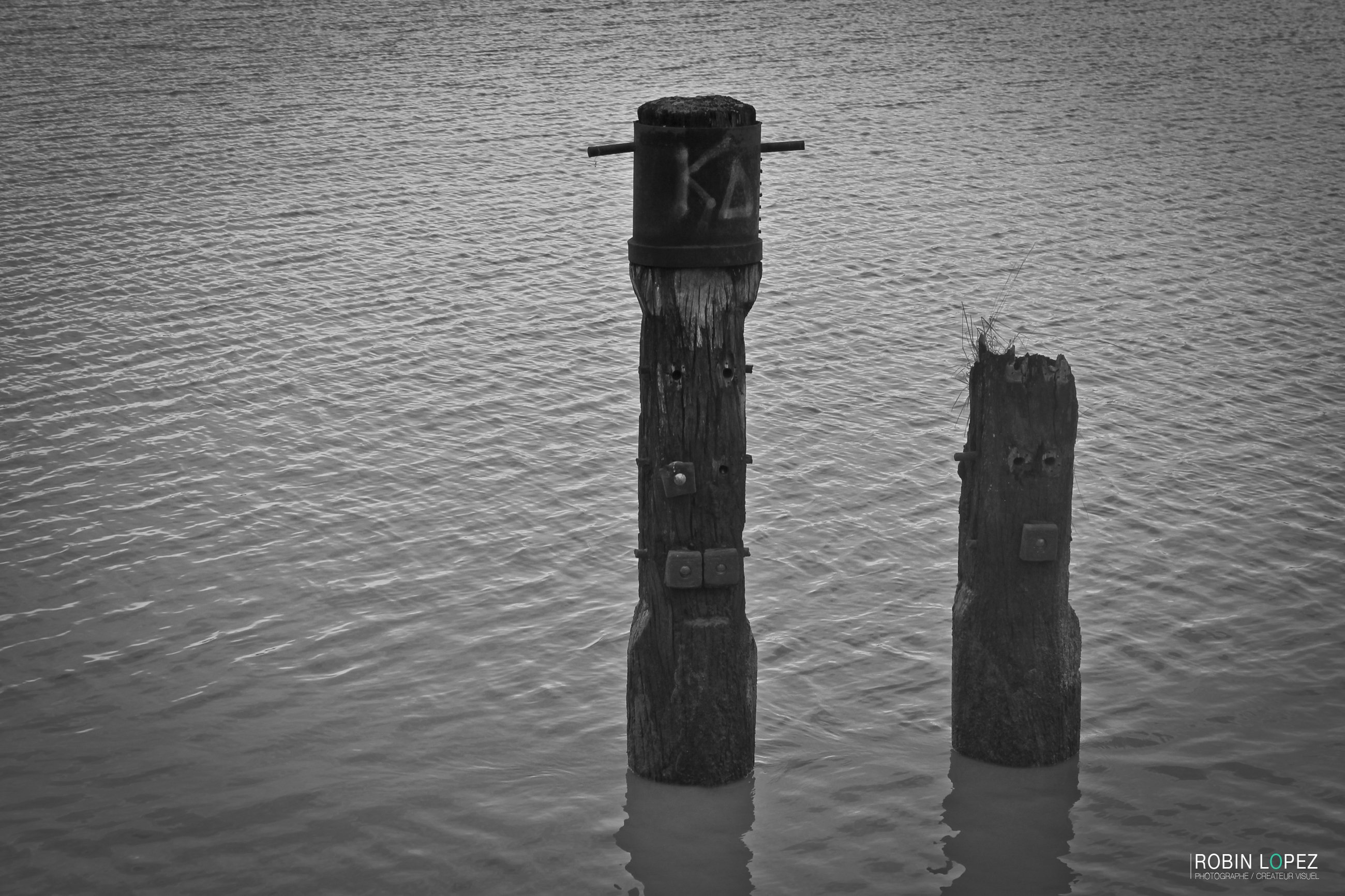 Fonds d'cran Nature Mers - Ocans - Plages Totem dans l'eau 