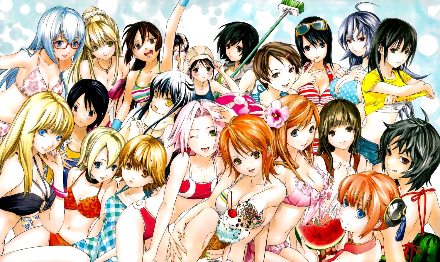 Fonds d'cran Manga Divers girls animes