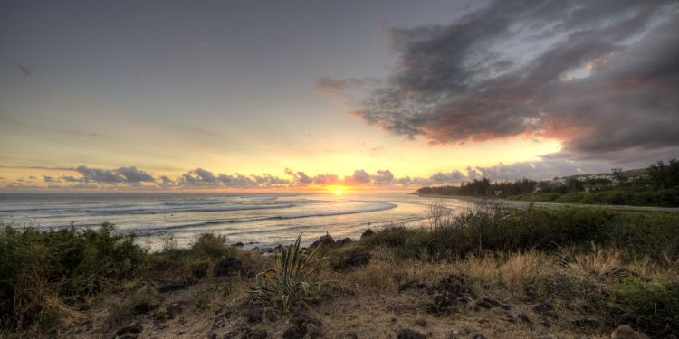 Wallpapers Nature Sunsets and sunrises Coucher de soleil sur la plage de 3 bassins