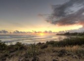  Nature Coucher de soleil sur la plage de 3 bassins