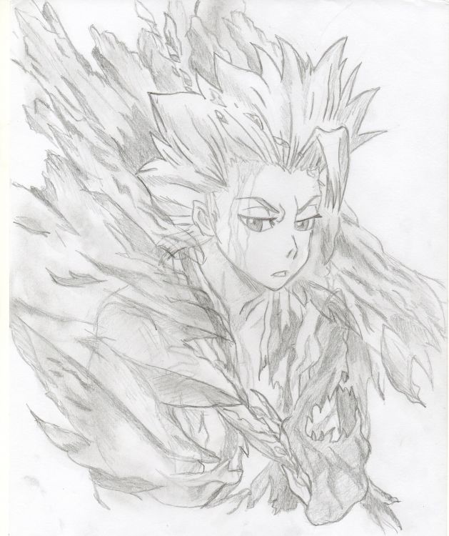 Wallpapers Art - Pencil Manga - Bleach toshiro histugaya