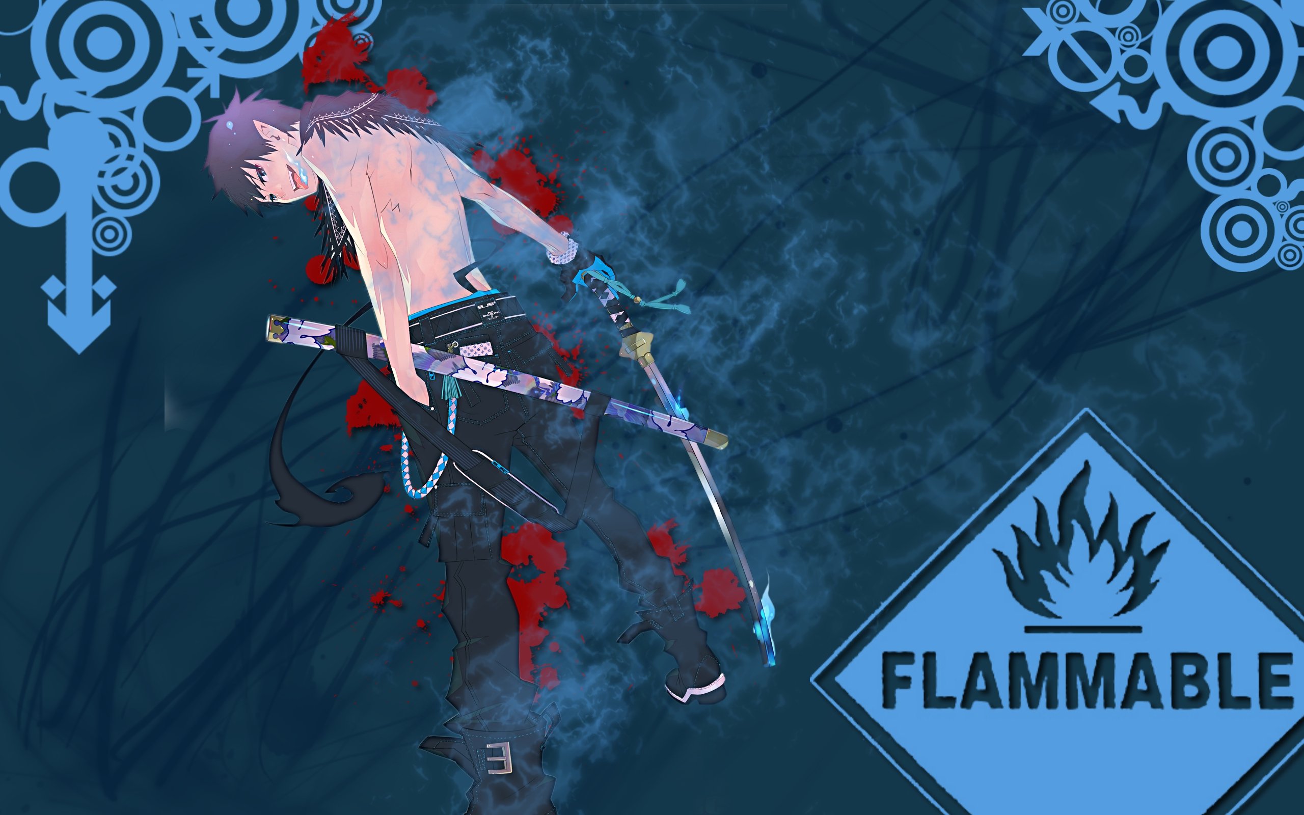 Wallpapers Manga Ao No Exorcist Les flammes bleues