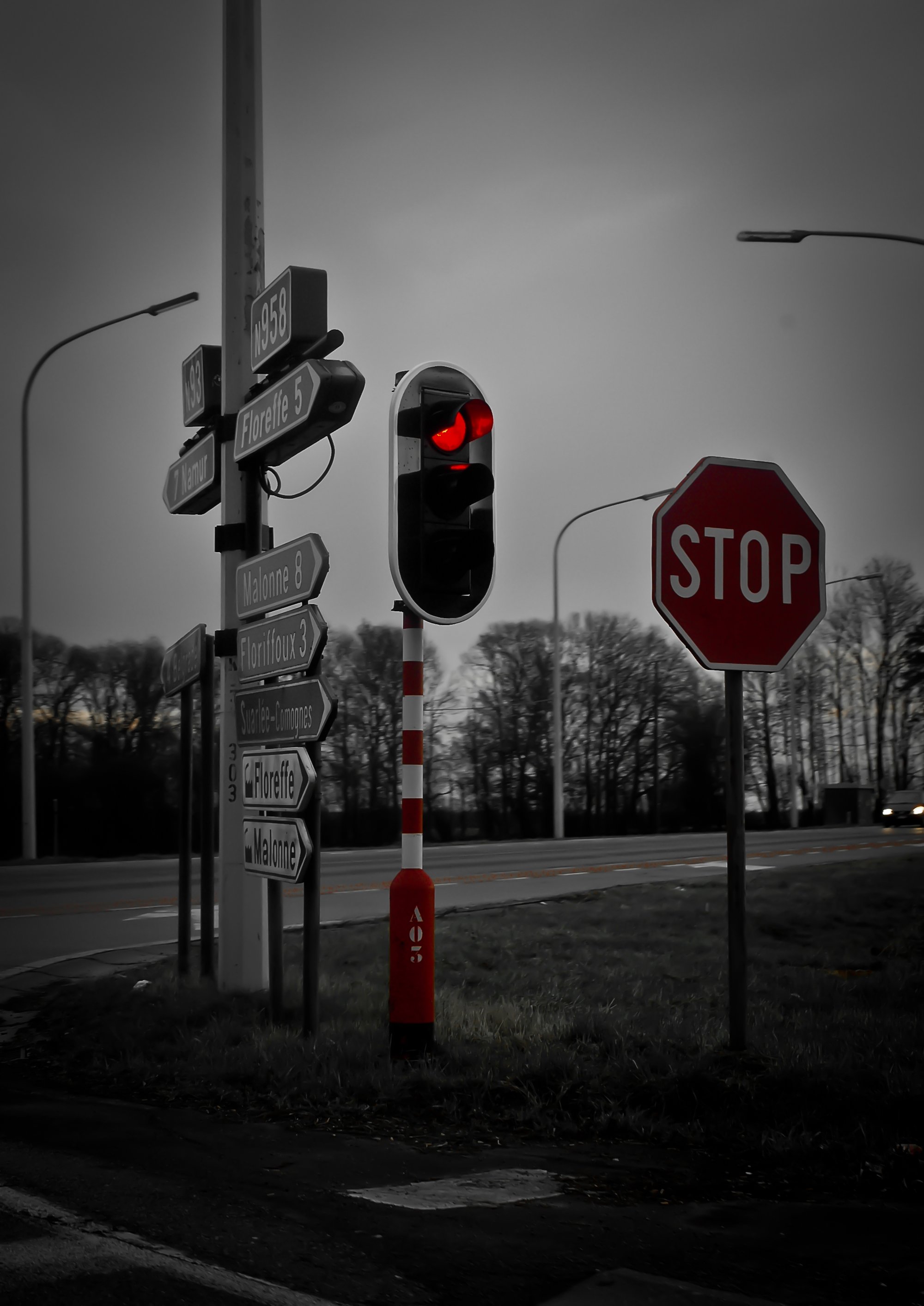 Wallpapers Trips : Europ Belgium Red STOP