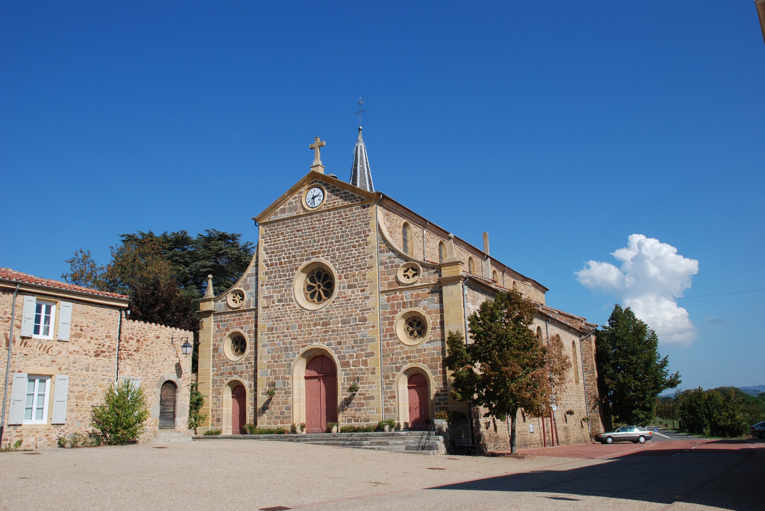 Wallpapers Constructions and architecture Religious Buildings Eglise de st Marcel de Felines ,Loire 42