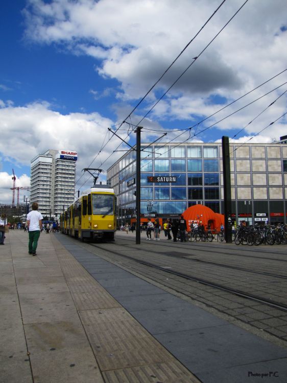 Wallpapers Various transports Tramways Tramway  l'Alexander Platz - Berlin