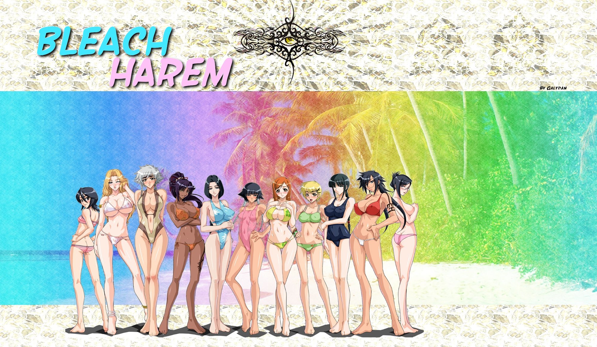 Fonds d'cran Manga Bleach Bleach Harem