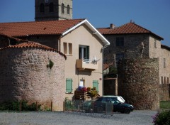  Constructions and architecture Remparts de Pouilly les Feurs ,Loire 42