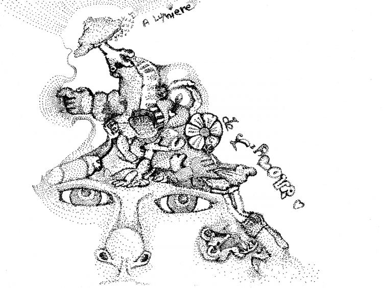 Fonds d'cran Art - Crayon Symbolisme, surralisme & onirisme pointillisme