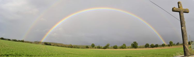 Wallpapers Nature Rainbows Panorama_Arc_en_ciel_bretagne