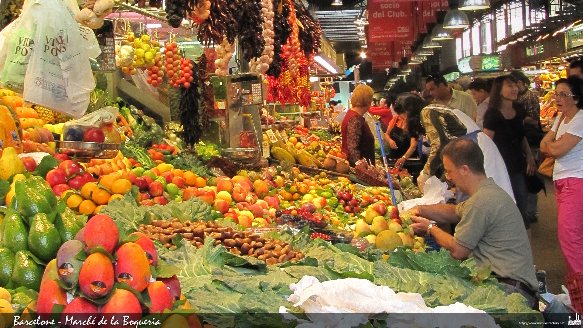 Fonds d'cran Voyages : Europe Espagne Marché de la Boqueria (barcelone)