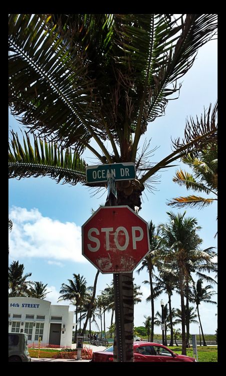 Fonds d'cran Objets Panneaux Voyage Miami