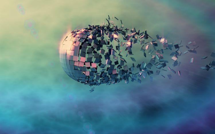 Wallpapers Digital Art 3D - Cinema 4D Sphere_explosed