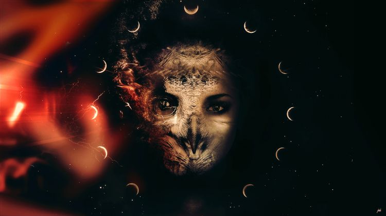 Fonds d'cran Art - Numrique Photomanipulation Cosmic Owl