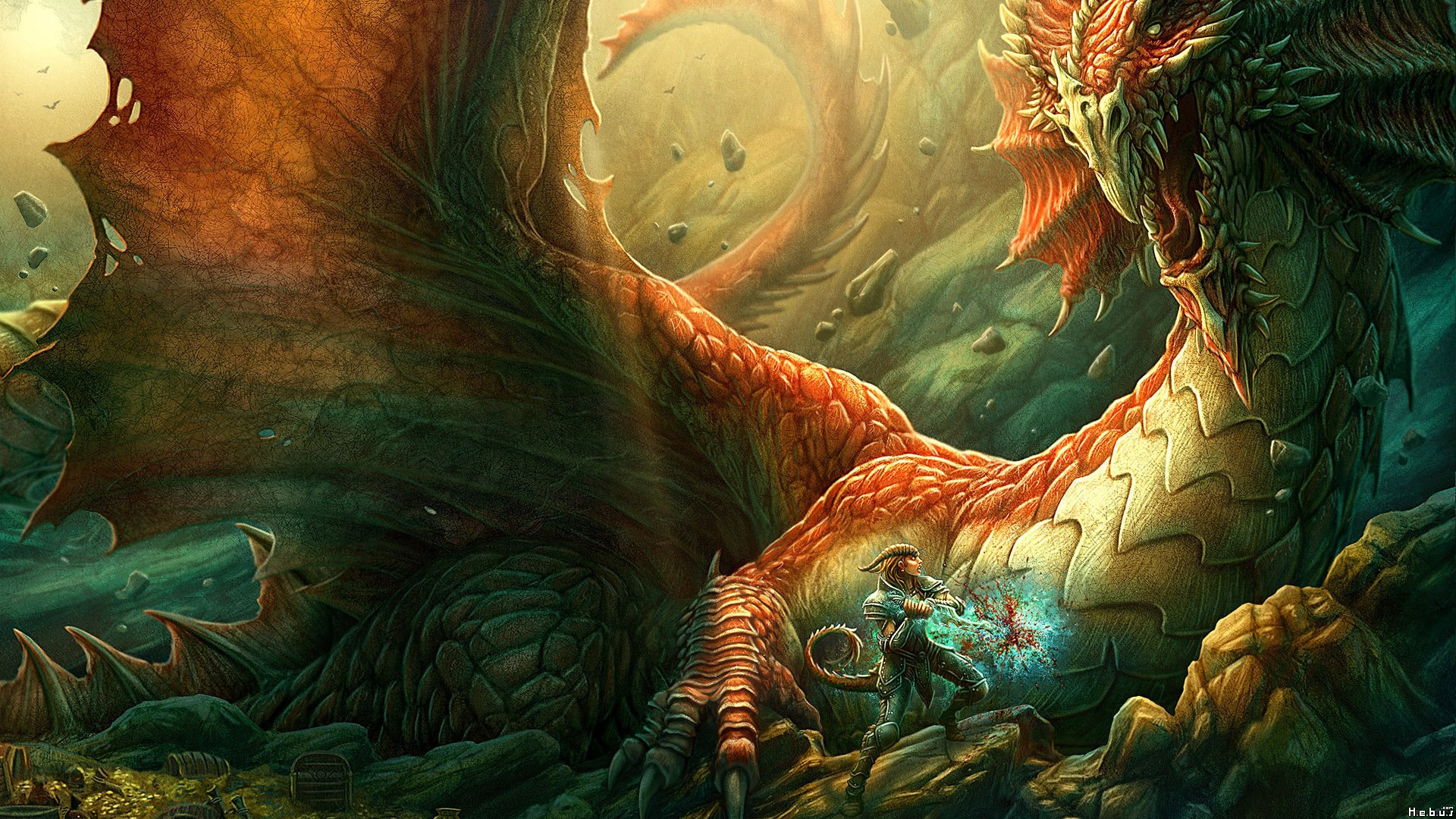 Wallpapers Fantasy and Science Fiction Creatures : Dragons 