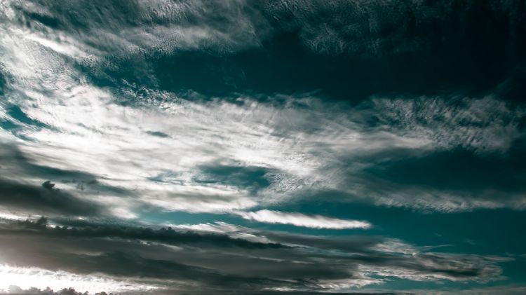 Fonds d'cran Nature Ciel - Nuages Ciel vert bleu et nuage