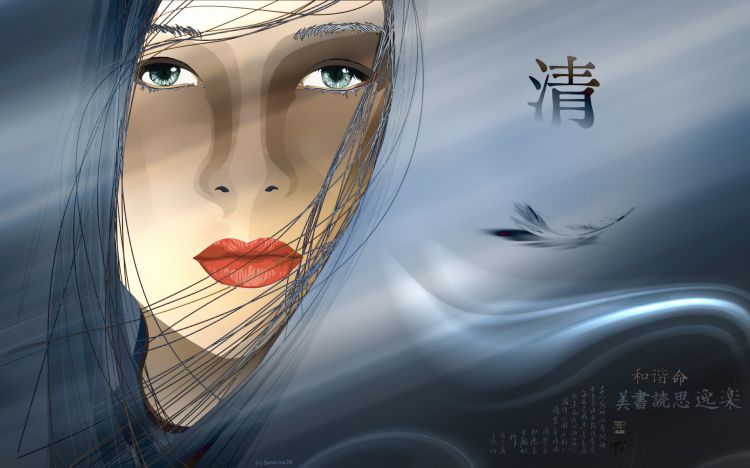 Wallpapers Digital Art Women - Femininity Geisha