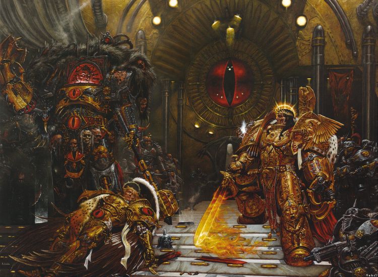 Fonds d'cran Sports - Loisirs Jeux de rle - Warhammer 40k The Emperor vs Horus