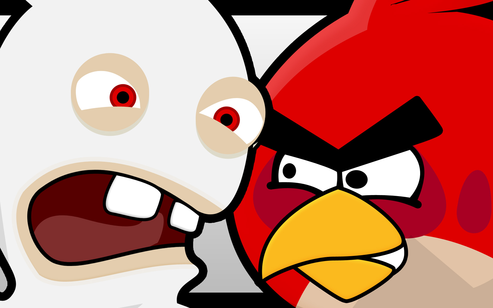 Fonds d'cran Jeux Vido Angry Birds Lapin Crtin VS Angry Bird