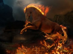  Art - Numrique Cheval de feu