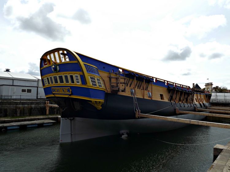 Fonds d'cran Bateaux Voiliers chantier de l'Hermione  Rochefort (frgate)