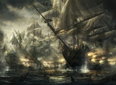  Art - Peinture Que de bateaux, de bataille(s) .. !
