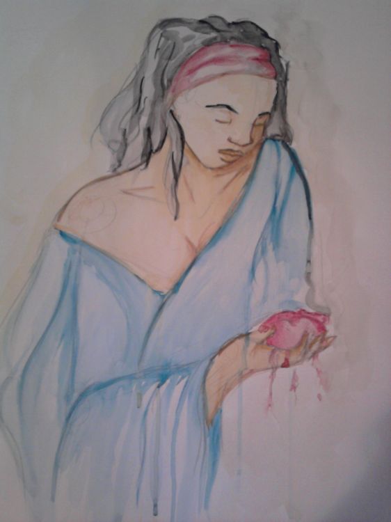 Fonds d'cran Art - Peinture Femmes - Fminit coeur bris