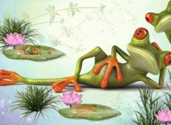  Art - Numrique Vie cool des grenouilles - Frogs cool life