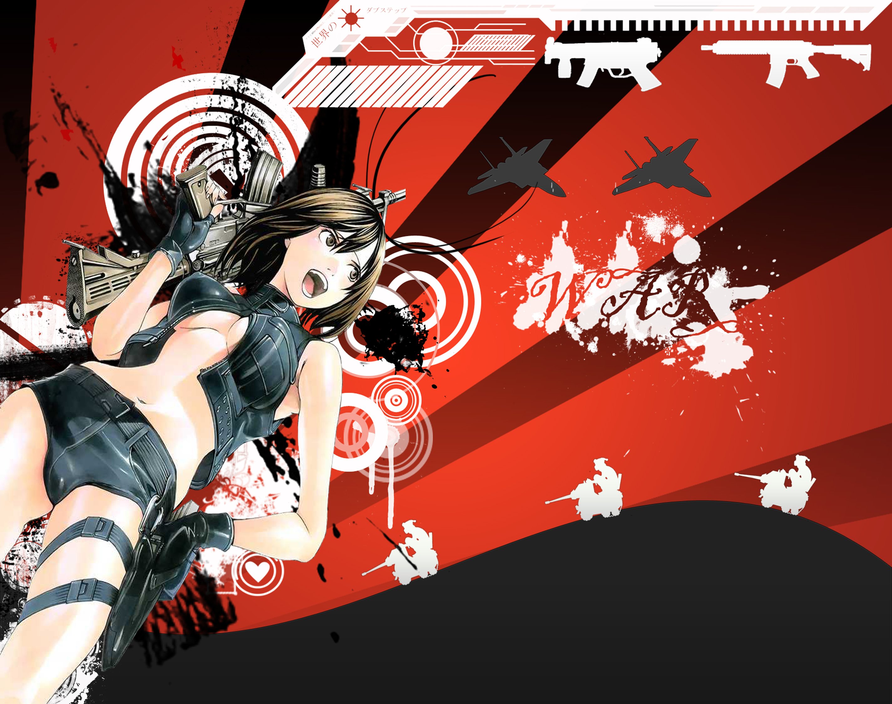 Wallpapers Digital Art Manga anime girl WAR