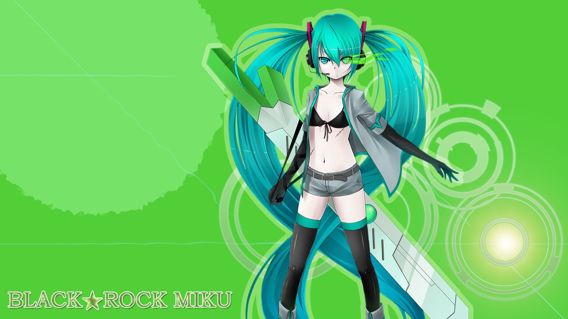 Fonds d'cran Manga Black Rock Shooter 