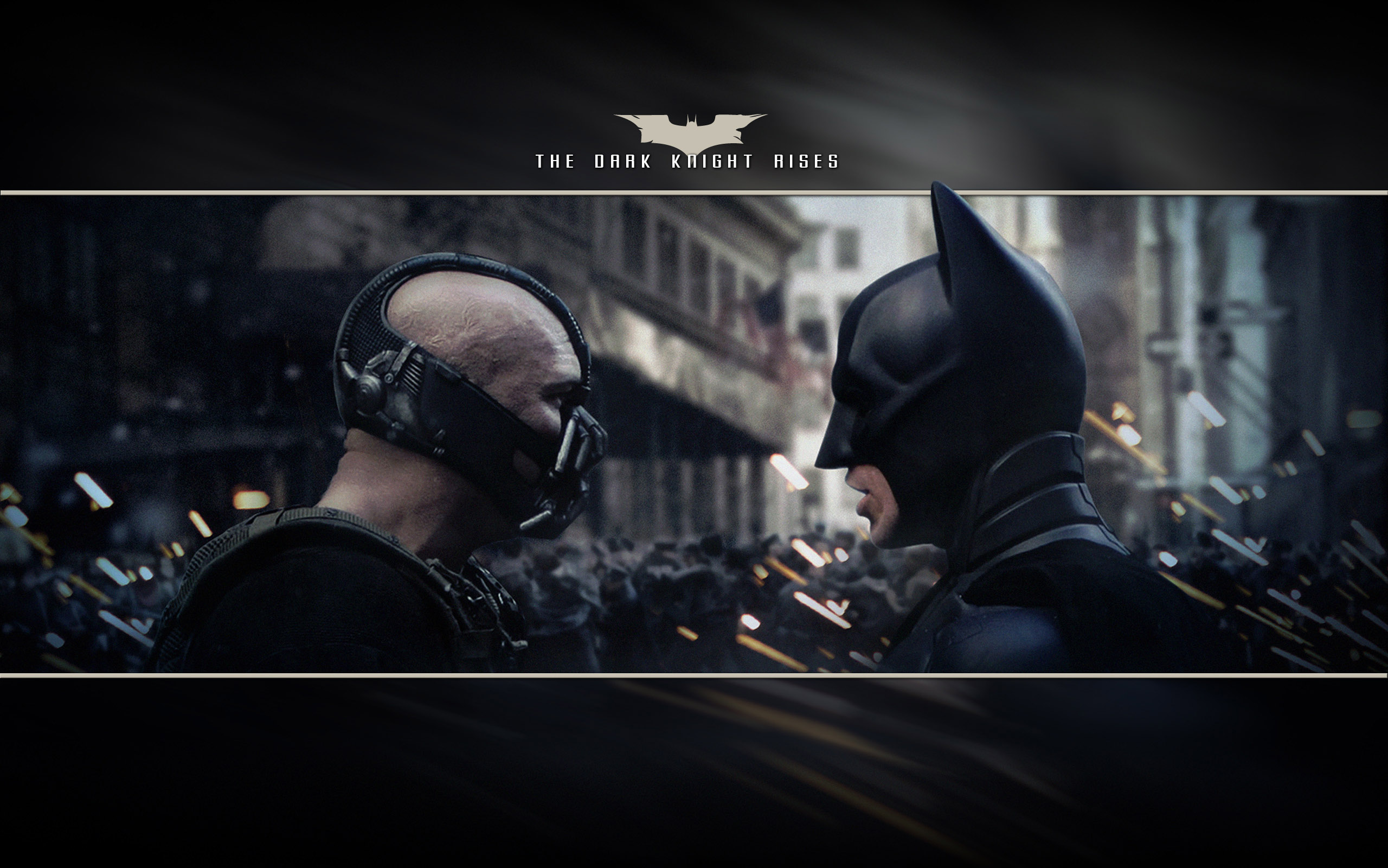 Fonds d'cran Cinma Batman - The Dark Knight Rises The Dark Knight Rises 2560x1600 - Bane vs Batman