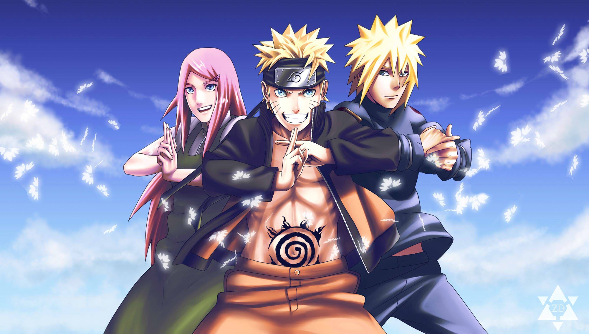 Wallpapers Manga Naruto Kushina, Naruto & Minato