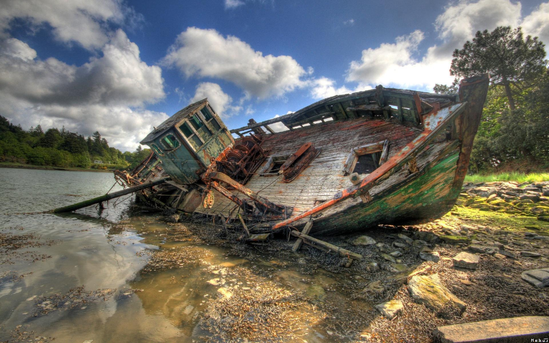 Wallpapers Boats Wrecks 