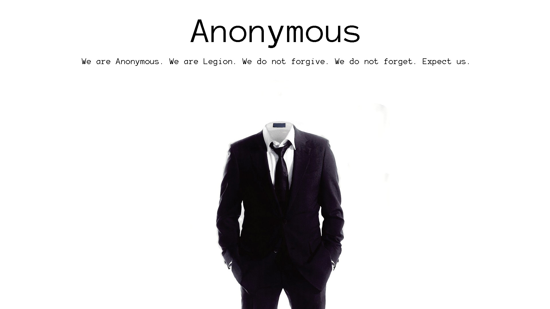 Fonds d'cran Informatique Anonymous 